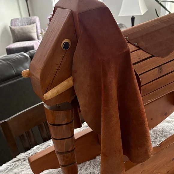 Wooden Elephant Rocking Toy - Picture 12 of 15